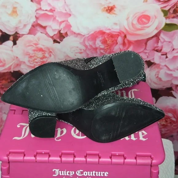 Simply Vera Wang womens tall chunky 3.5" inch heel silver boots like new - Picture 8 of 9